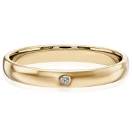 Золотое обручальное кольцо с бриллиантом (арт. 301)