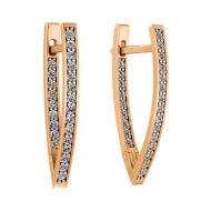 Золотi Сережки з куб. окс. цирконію (арт. 110684)