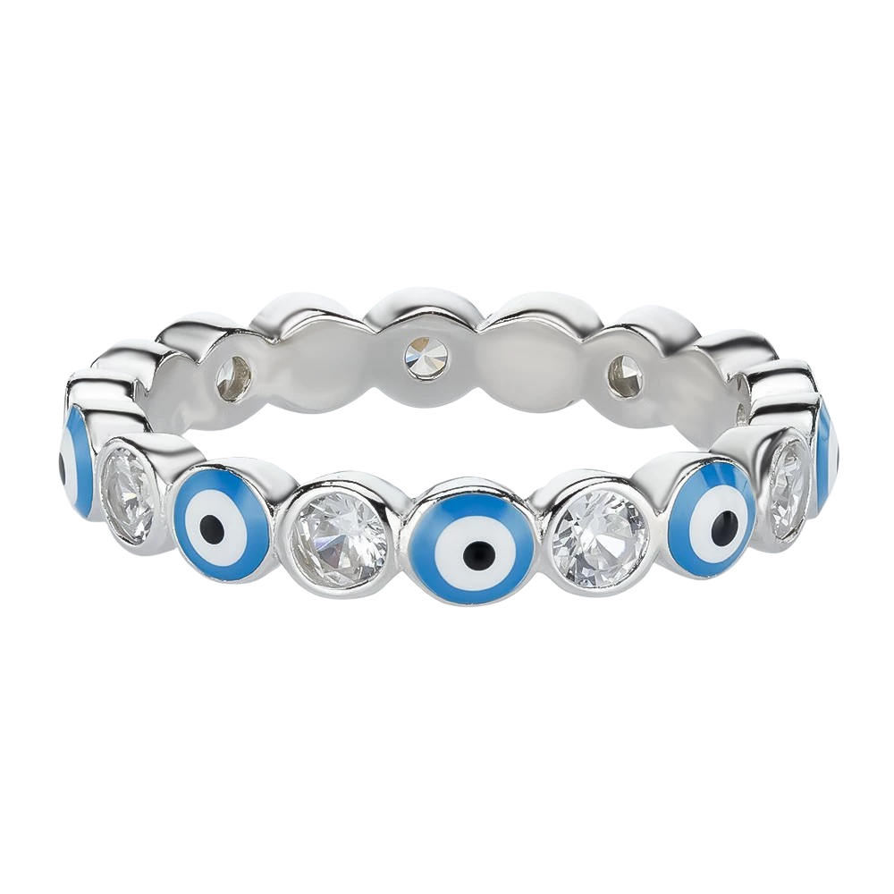 Серебряное Кольцо с фианитом (арт. 510391гб)