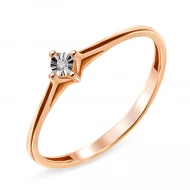 Золота каблучка з діамантами (арт. 140)