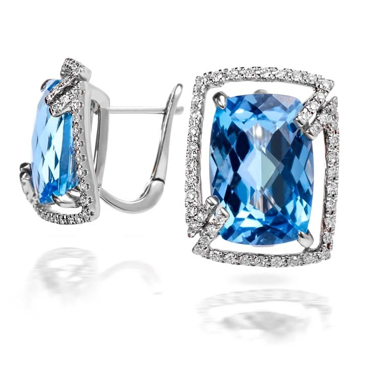 Золотые серьги с бриллиантами с топазом swiss blue (арт. RG-32035-12.200-2320)