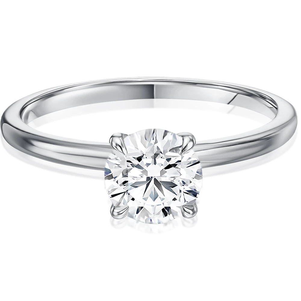 Золотое кольцо с бриллиантами (арт. КД7079/1S-GIA)