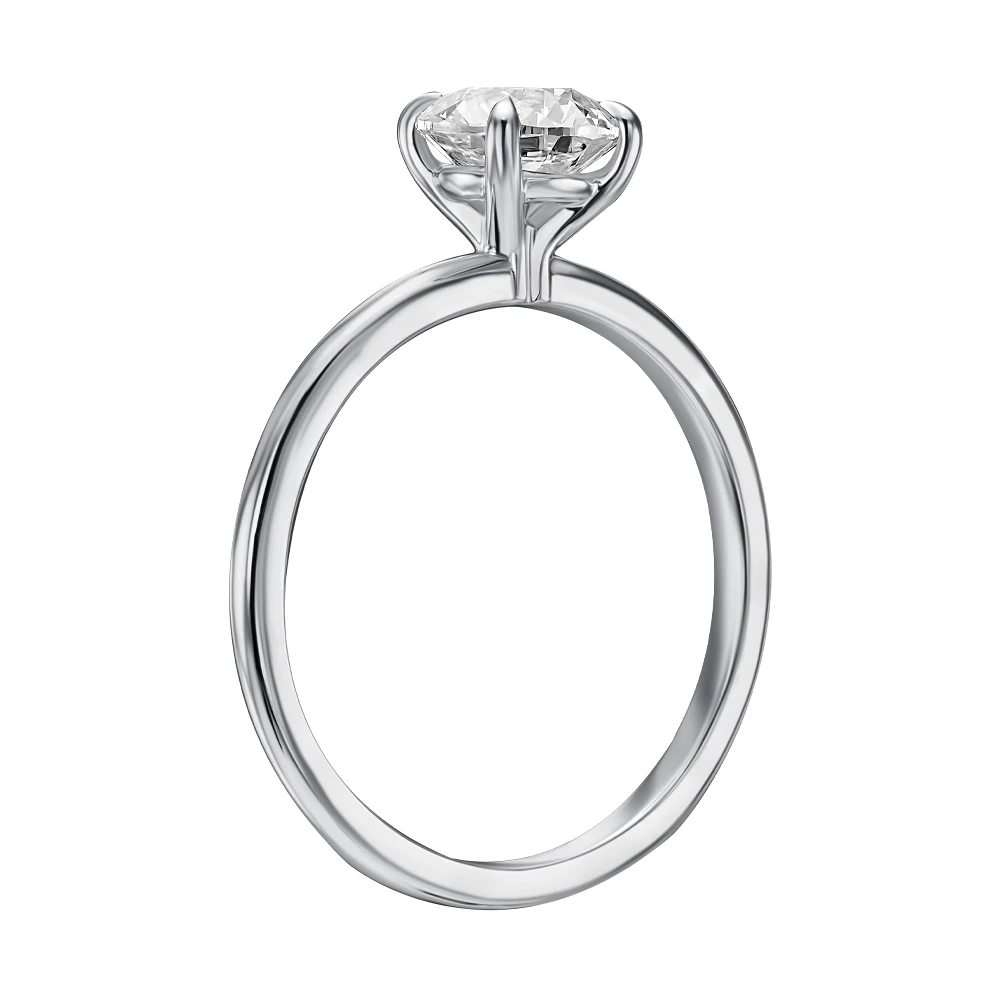 Золотое кольцо с бриллиантами (арт. КД7079/1S-GIA)