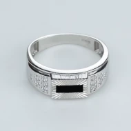 Серебряное кольцо с куб.окс.циркония (арт. 60028р)