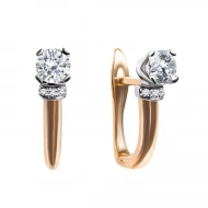 Золотi сережки з діамантами (арт. 1-2100019)