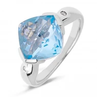 Серебряное кольцо с топазом sky blue (арт. 3-ТR372-ГТ)