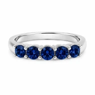 Серебряное Кольцо с сапфиром синим гидротермальным (арт. 1848/1р-HSPH)