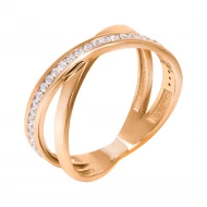 Золотое кольцо с куб.окс.циркония (арт. 1107274101)