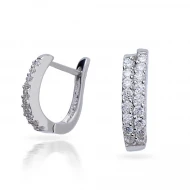 Серебряные Серьги с фианитом (арт. С2Ф/334)