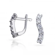 Серебряные Серьги с фианитом (арт. С2Ф/333)
