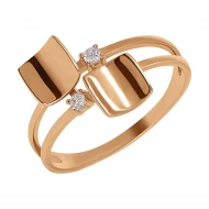 Золотое Кольцо с фианитом (арт. 380504)