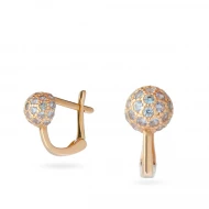 Золотi Сережки з куб. окс. цирконію (арт. 110264г)