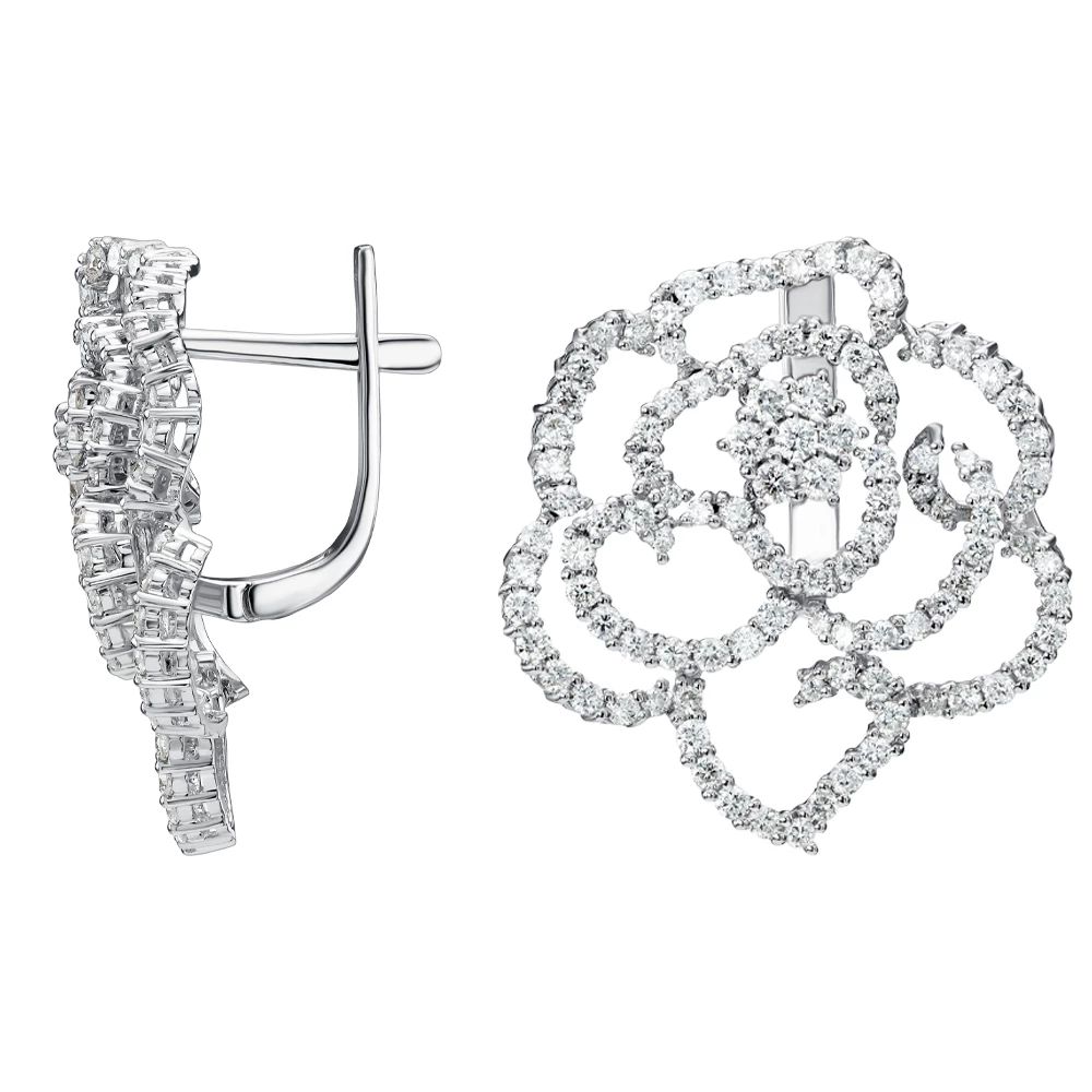 Золотые серьги с бриллиантами (арт. 91002A315D-86-2155-5852)