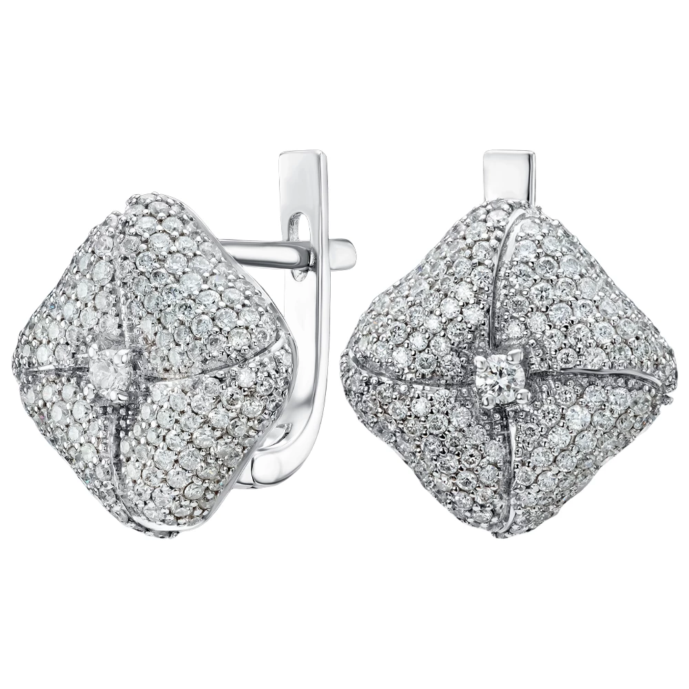 Золотые серьги с бриллиантами (арт. 91002A317D-86-2.155-4117)