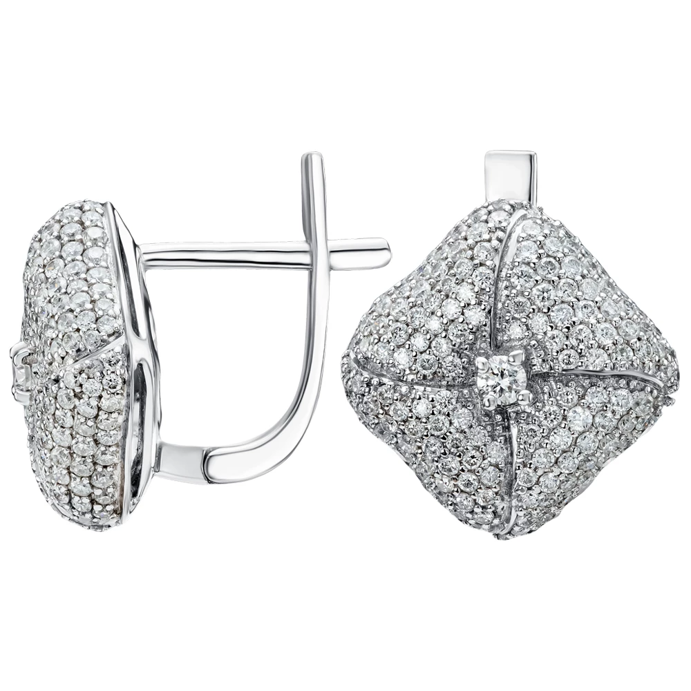 Золотые серьги с бриллиантами (арт. 91002A317D-86-2.155-4117)