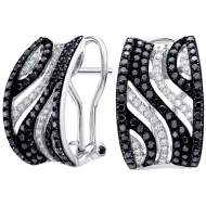 Золотi сережки з діамантами (арт. Q584DBC4WT-10.155-3125)