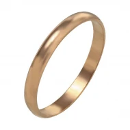 Золотое обручальное кольцо классическое гладкое (арт. 340025)