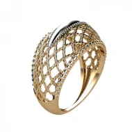 Золота Каблучка з фіанітом (арт. 380107)