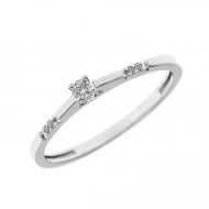 Золота каблучка з діамантами (арт. 1-1200017)