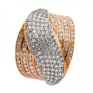 Золотое Кольцо с фианитом (арт. 417395)