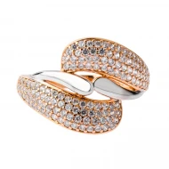 Золотое Кольцо с фианитом (арт. 417288)