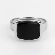 Серебряное кольцо с ониксом (арт. 9510376он)