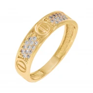 Золотое кольцо с фианитом (арт. 428348)