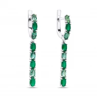 Срiбнi Сережки з агатом (арт. 2901/9р-GRAGQ)