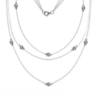 Золоте кольє з діамантами (арт. 6-62109)