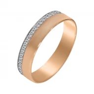 Золотое обручальное кольцо с бриллиантом (арт. 701-028)