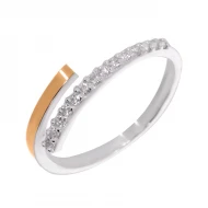 Срiбна Каблучка з фіанітом (арт. 1669зол)