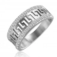Серебряное кольцо с фианитом (арт. КК2Ф/235)
