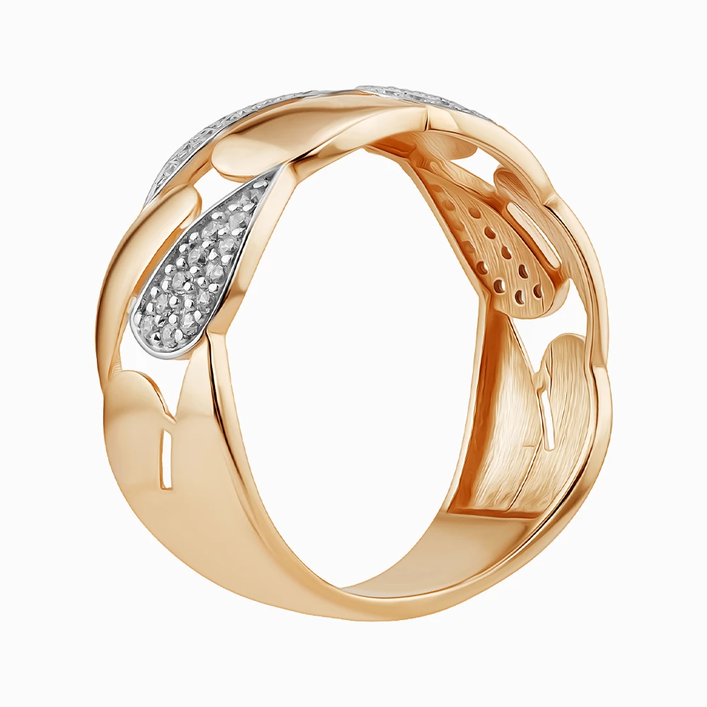 Золота Каблучка з куб. окс. цирконію (арт. КВ1992и)