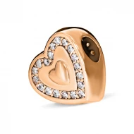 Золотая бусина (Шарм) с фианитом (арт. 558113)