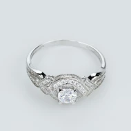 Серебряное Кольцо с фианитом (арт. 2655.1)