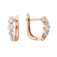 Золотi Сережки з куб. окс. цирконію (арт. 110432)