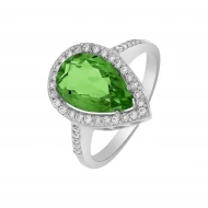 Золотое кольцо с ониксом зеленым (арт. 1190435102)