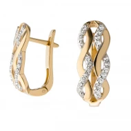 Золотi Сережки з куб. окс. цирконію (арт. 2190863101)