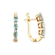 Золотые серьги с бриллиантами (арт. 2ВЕ0815-3-288)