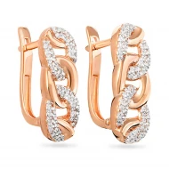 Золотi Сережки з куб. окс. цирконію (арт. 110289)