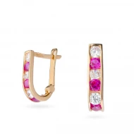 Золотi Сережки з куб. окс. цирконію (арт. 100309к)