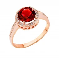 Золотое Кольцо с гранатом (арт. 1190021101)