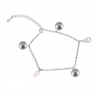 Срiбний браслет з перлами (арт. Б2ФЖ/448)