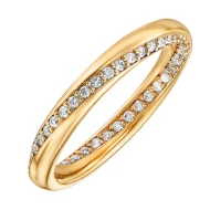 Золотое обручальное кольцо с бриллиантом (арт. 142429)