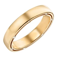 Золотое обручальное кольцо с бриллиантом (арт. 114257)