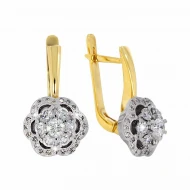 Золотые серьги с бриллиантами (арт. 702-463*)