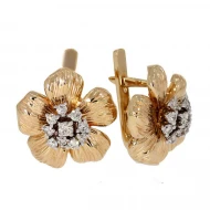 Золотые серьги с бриллиантами (арт. 702-777)