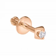 Золотий Пусет в одне вухо з діамантами (арт. 202252/1)