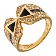 Золотое кольцо с агатом (арт. 369595)