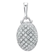 Золота підвіска з діамантами (арт. R329DBK4WG-10.155-1731)